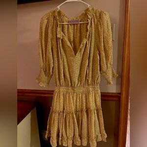 Wisteria Lane Ruffle Dress - S